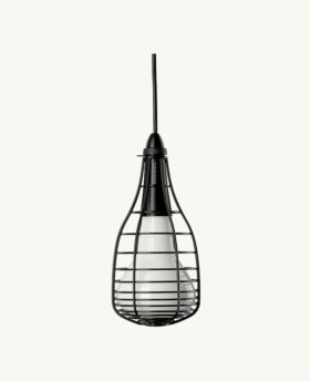Homesake Vintage, Black Metal Crown Hanging Light